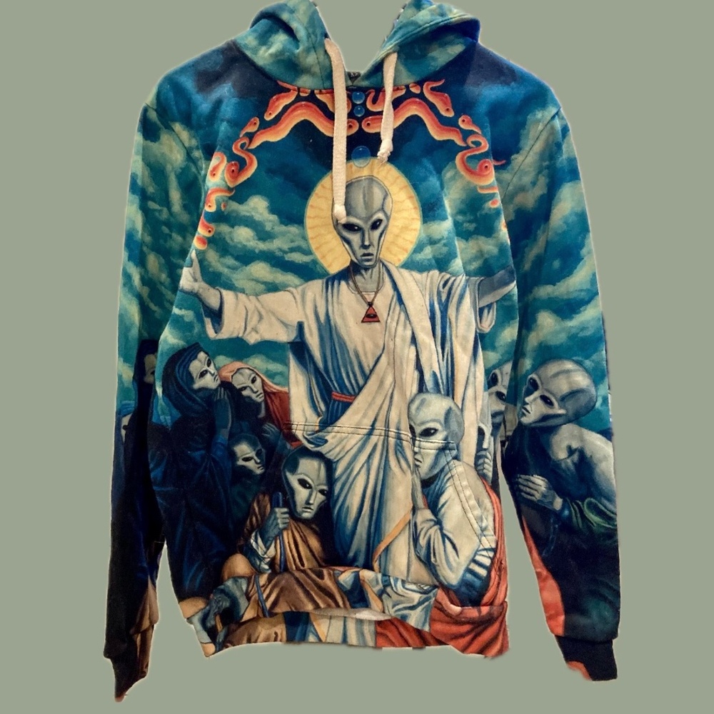Trippy alien sweatshirt